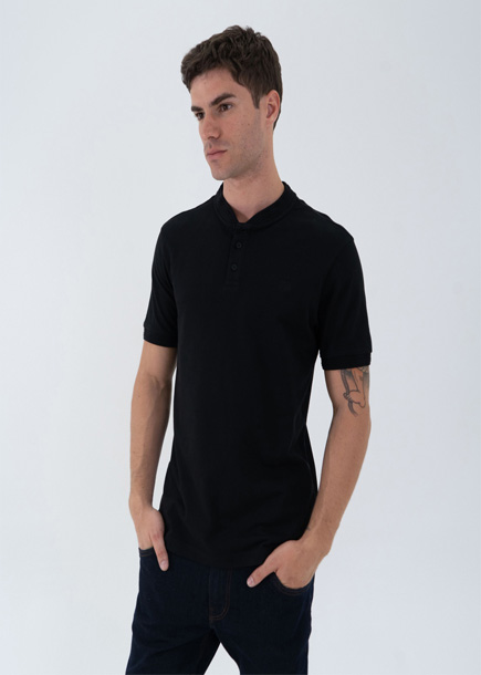 Polo Slim cuello NERU para hombre