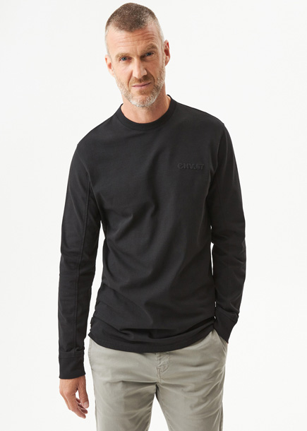 Camiseta Classic Fit Cuello Redondo con Bordado y Estampado para Hombre